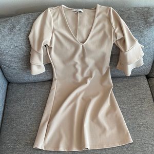 Ruffle sleeve mini dress